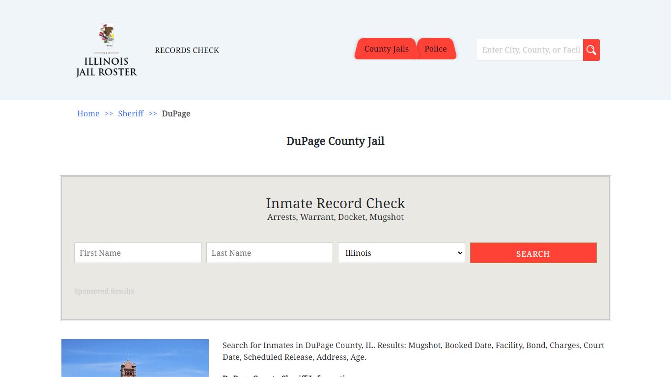 DuPage County Jail | Jail Roster Search